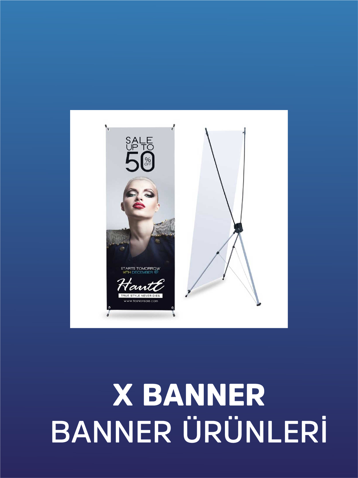 X Banner Stand Promosyon Ürünü